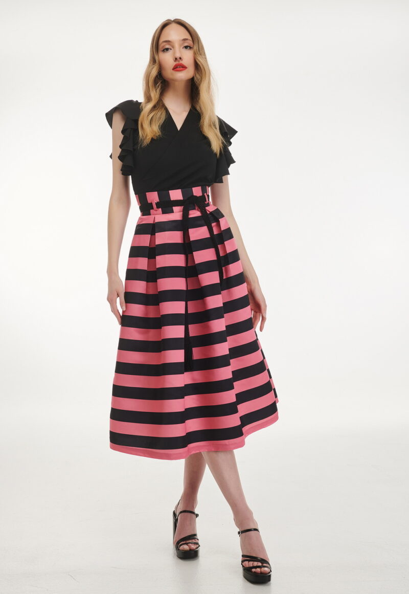 Dejavu Μίντι Ριγέ Φούστα