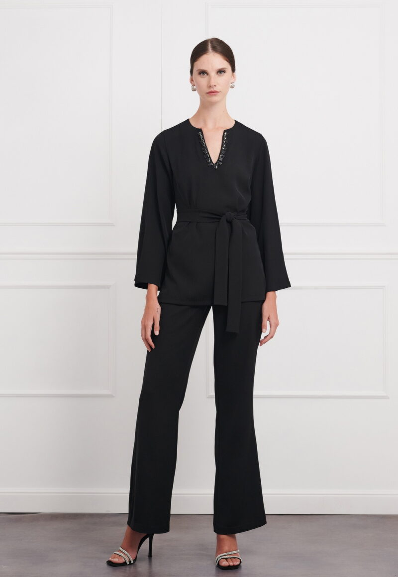 Dejavu Μπλούζα με Πέτρες στην Λαιμόκοψη