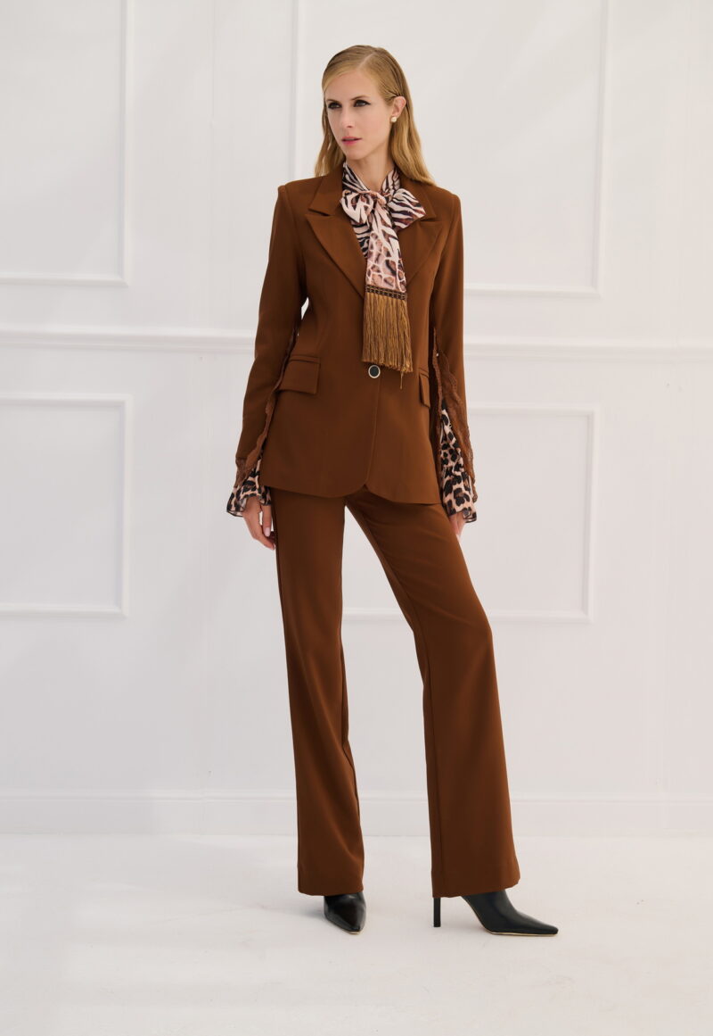 Dejavu Σακάκι με Δαντέλα στα Μανίκια