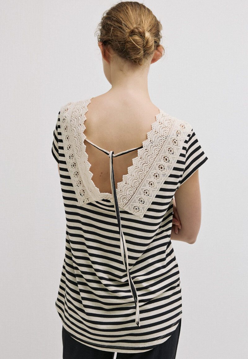 Cinderella Ριγέ Βαμβακερή Μπλούζα