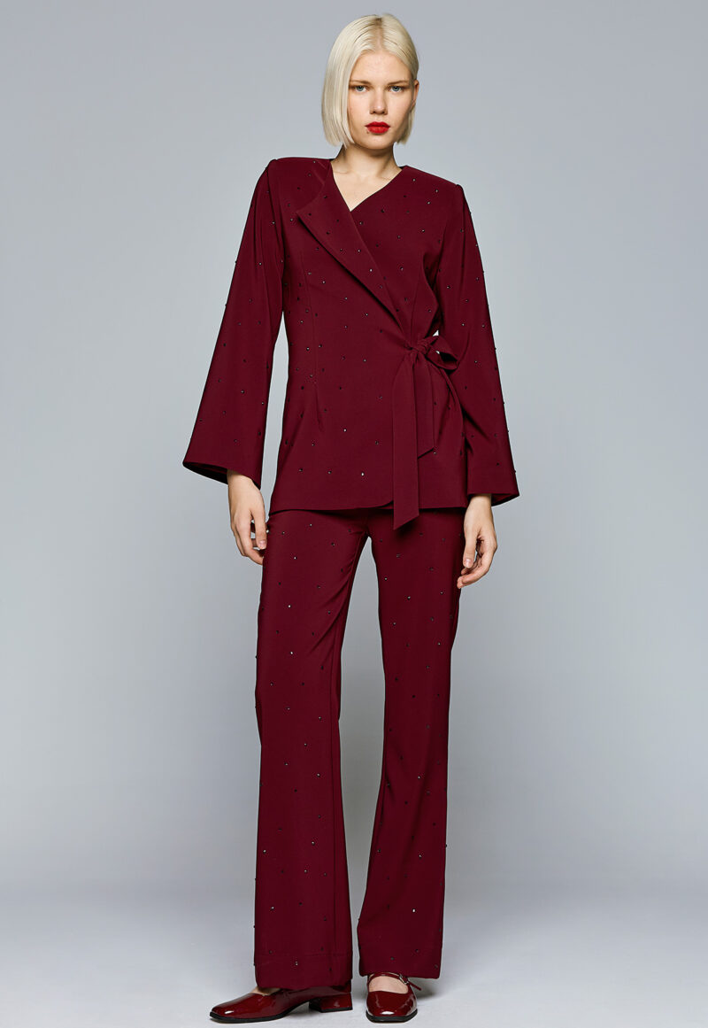 Dejavu Παντελόνι με Διάσπαρτα Στρας