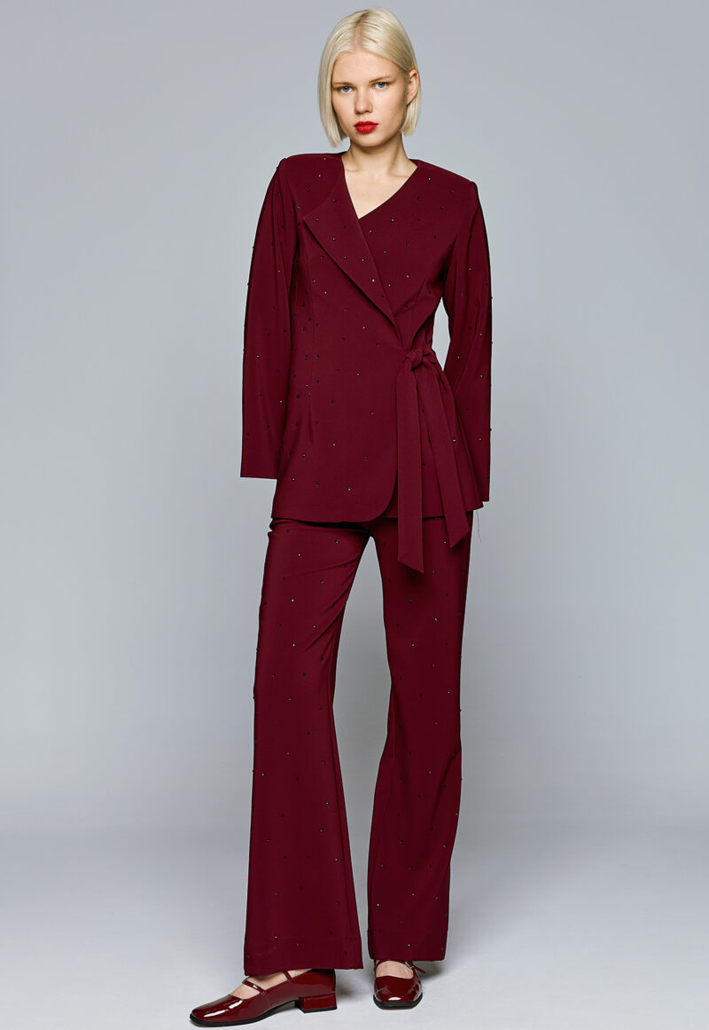 Dejavu Παντελόνι με Διάσπαρτα Στρας