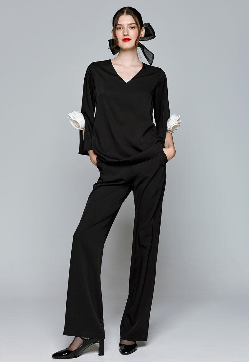 Dejavu Σύνολο με Λουλούδια στα Μανίκια