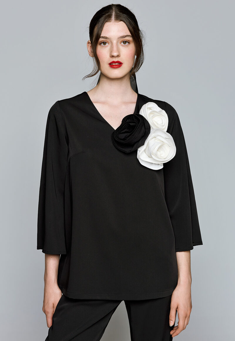 Dejavu Σύνολο με Λουλούδια στα Μανίκια