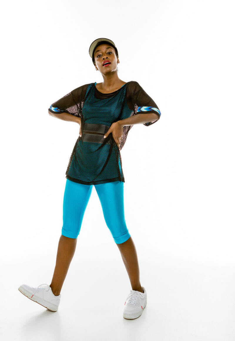 Cinderella Διχτυωτή Μπλούζα με Τρέσσα στα Μάνικια