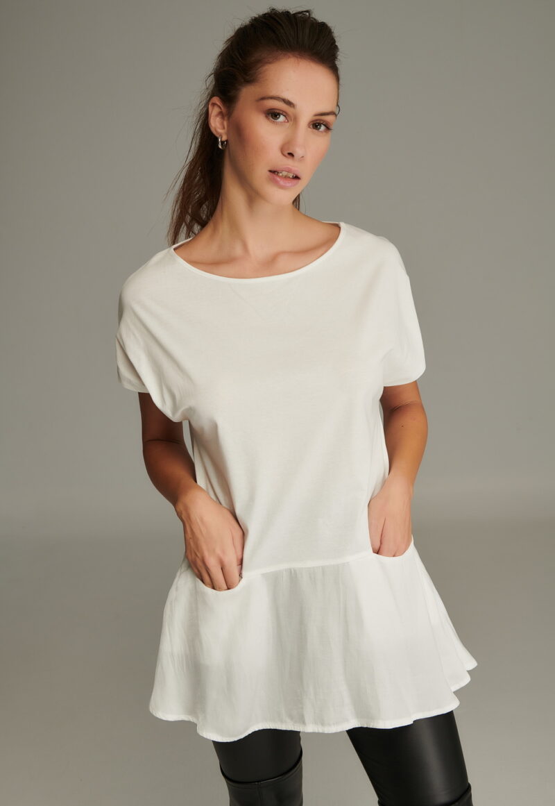 Cinderella Μπλούζα με Βολάν στο Κάτω Μέρος