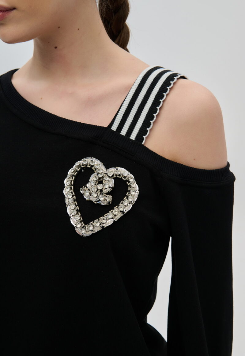 Cinderella Φούτερ Μπλούζα με μοτιφ καρδιά