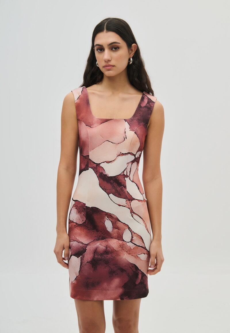 Dejavu εμπριμέ φόρεμα μίνι