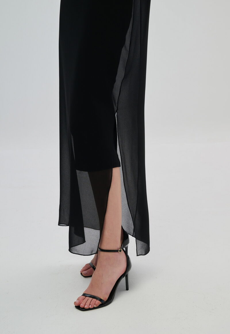 Dejavu Φορεμα Μάξι Με Σιφόν