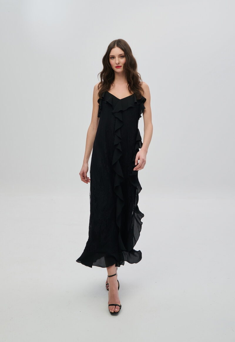 Dejavu Φόρεμα με Βολάν