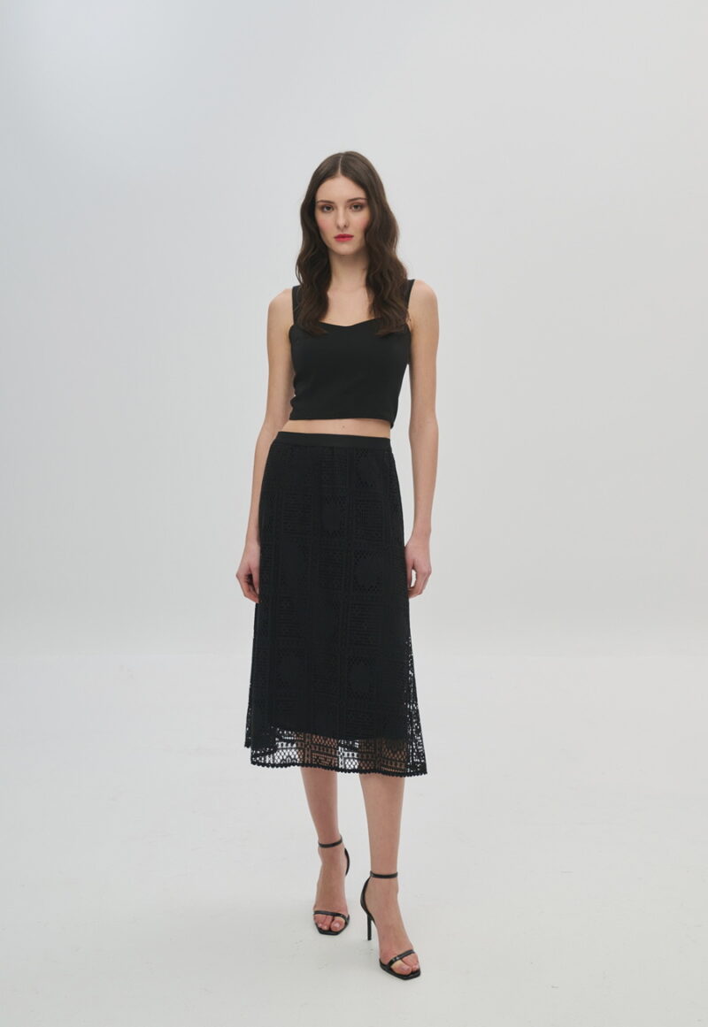 Dejavu Φούστα Δαντελένια