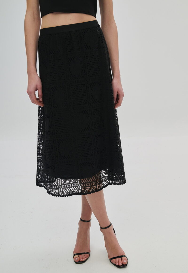 Dejavu Φούστα Δαντελένια