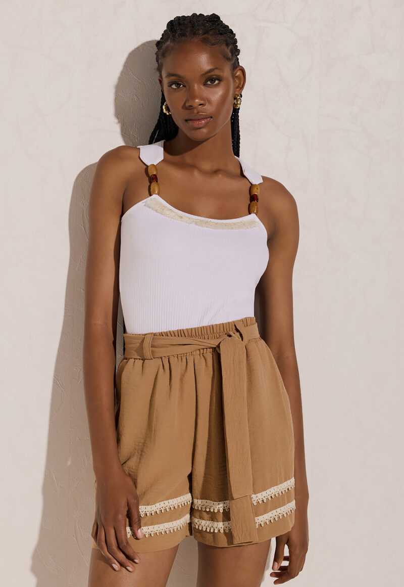 Cinderella σορτς με δαντελάκια