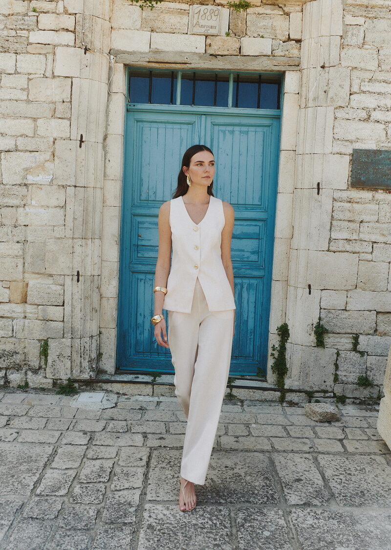 Dejavu Παντελόνα με Λάστιχο Πίσω στην Μέση