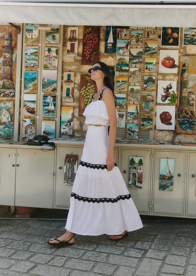 Dejavu Μάξι Φούστα με τρέσσες