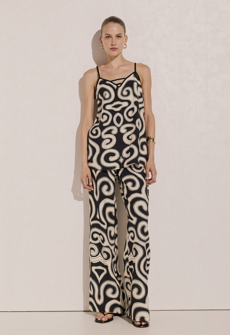 Dejavu Παντελόνα Εμπριμέ