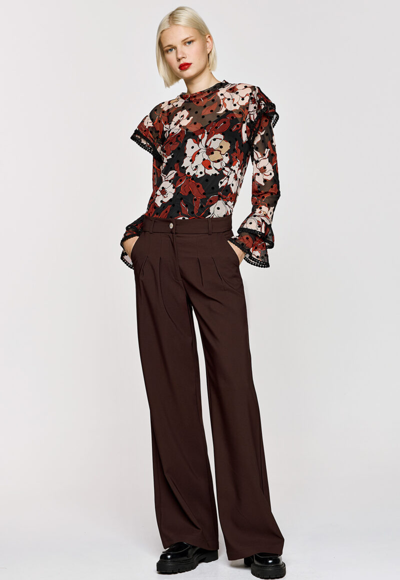 Dejavu Παντελόνι με Πιέτες