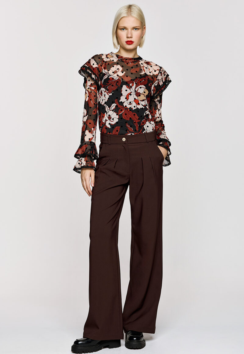 Dejavu Παντελόνι με Πιέτες