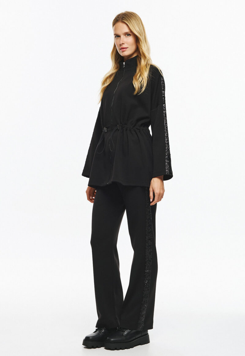 Cinderella Παντελόνι με Διακοσμητική Τρέσσα με Πούλια