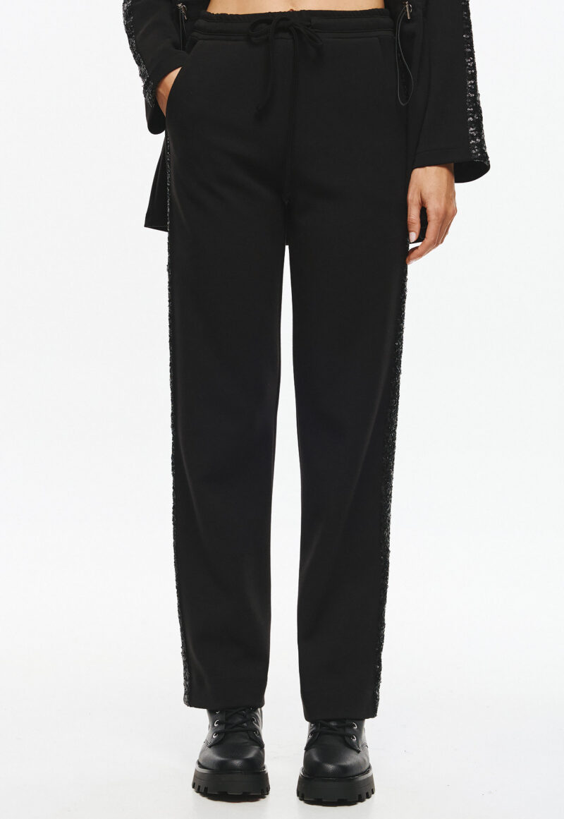 Cinderella Παντελόνι με Διακοσμητική Τρέσσα με Πούλια