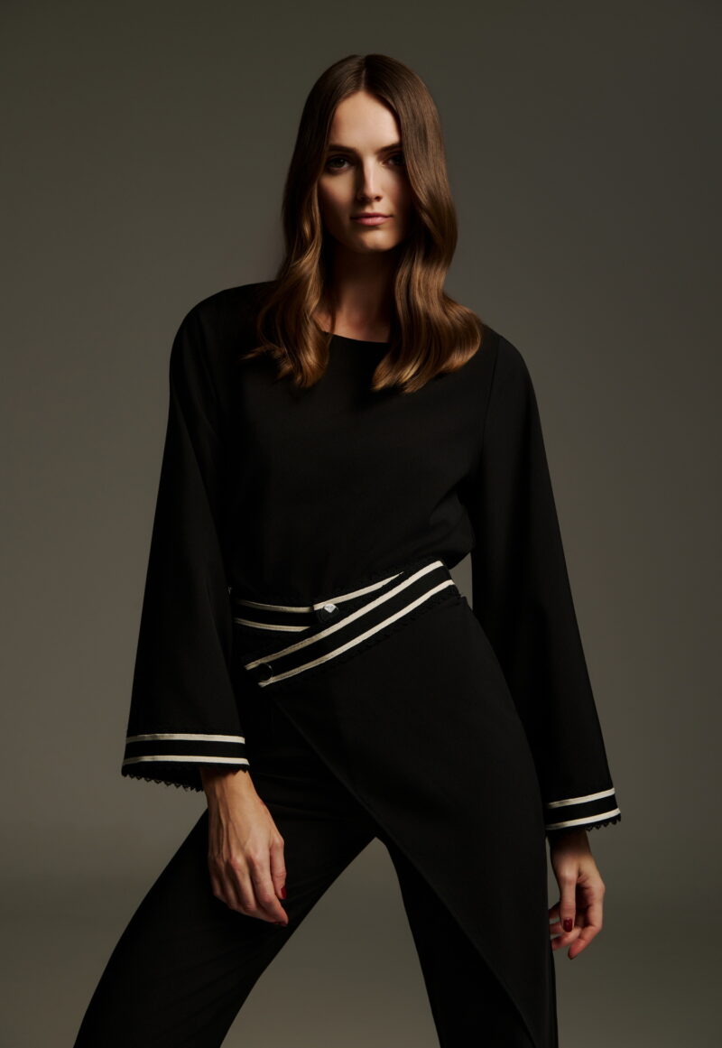 Dejavu μπλούζα Με Ασπρόμαυρη Τρέσσα