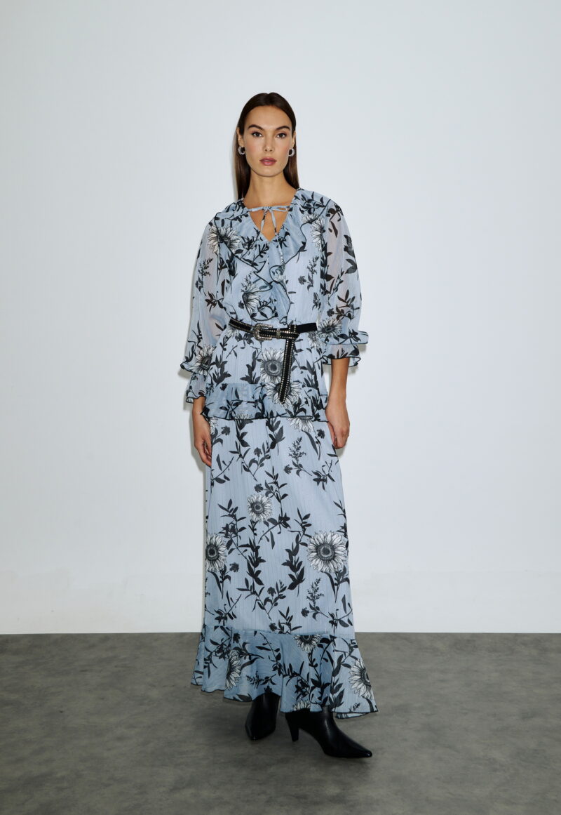 Dejavu Maxi Εμπριμέ Φόρεμα