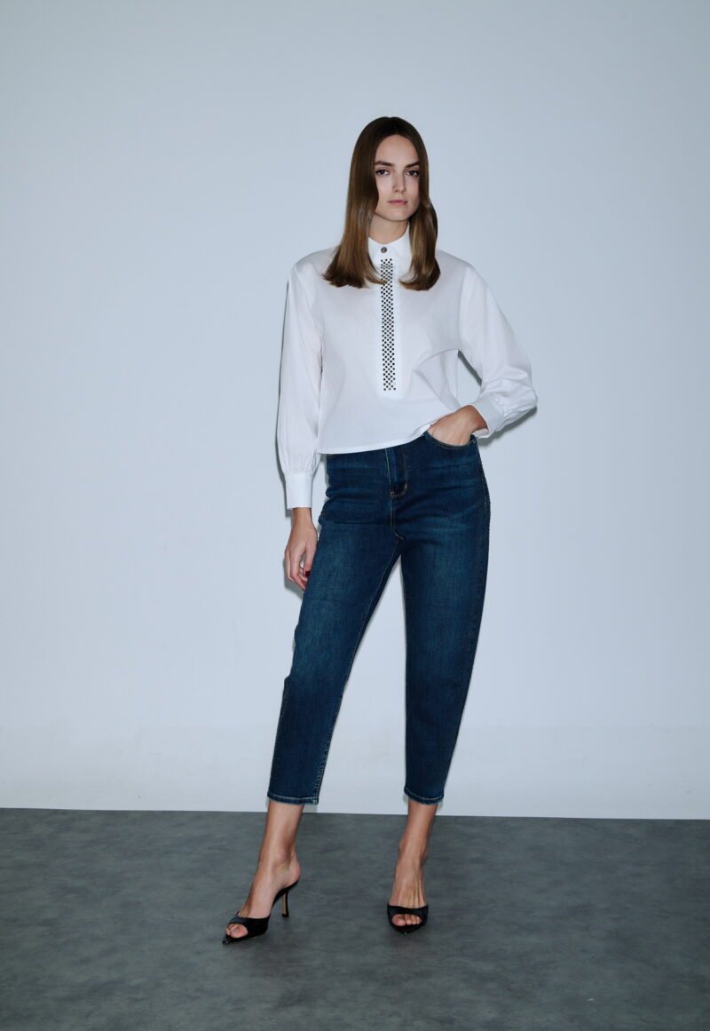 Dejavu Τζην Παντελόνι Με στρας στο Πλάι