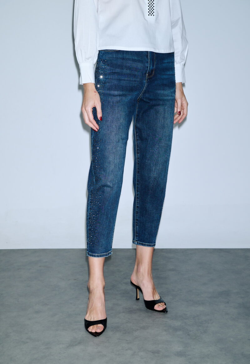 Dejavu Τζην Παντελόνι Με στρας στο Πλάι