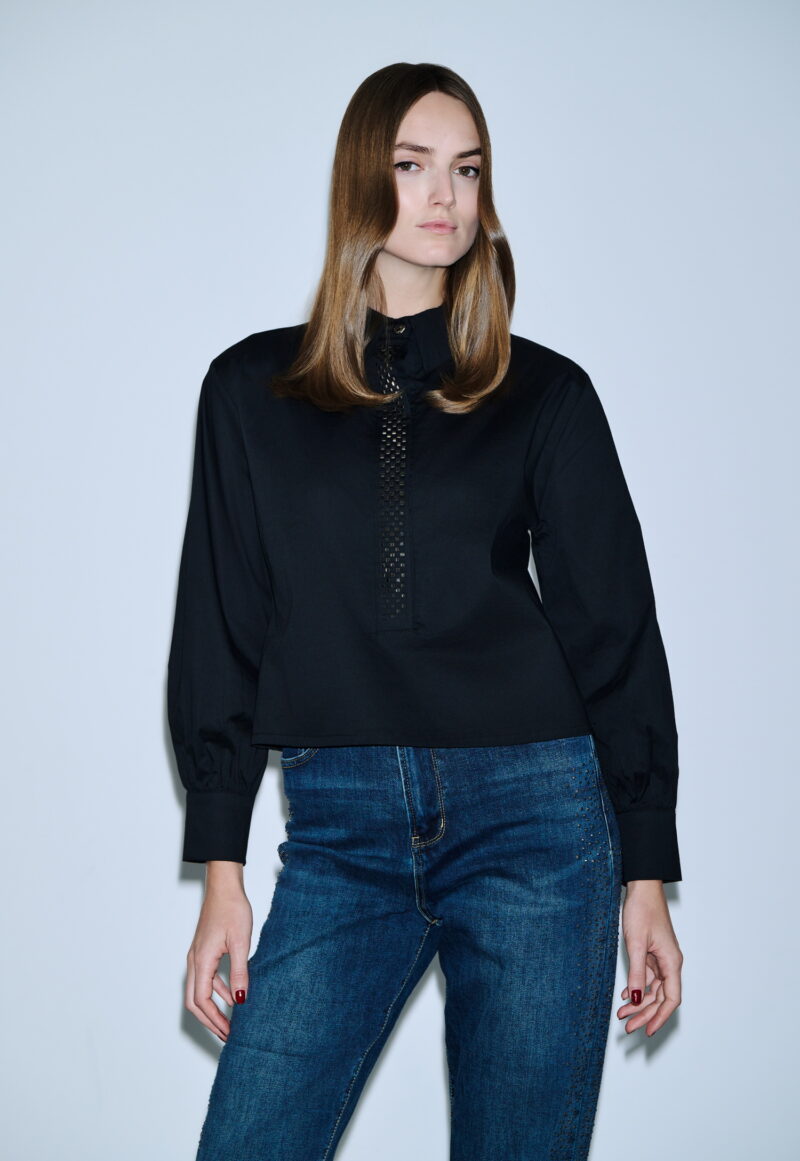 Dejavu Πουκάμισο Κοντό Με στρας