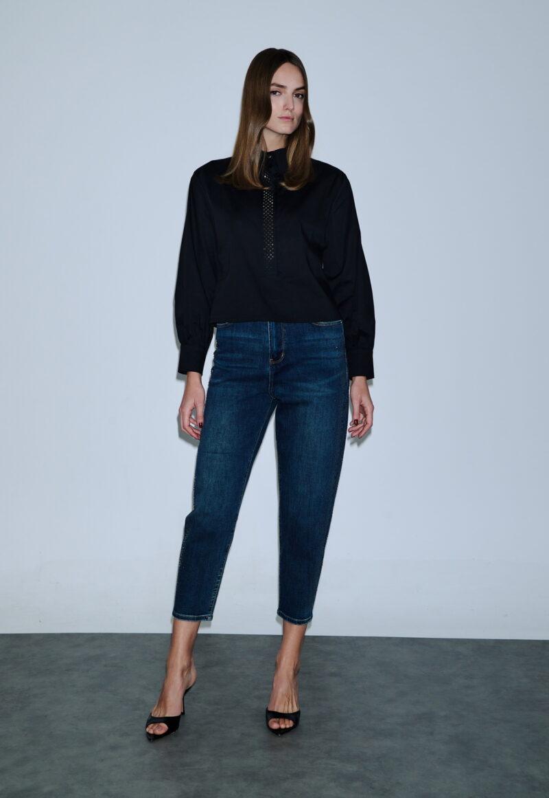 Dejavu Πουκάμισο Κοντό Με στρας