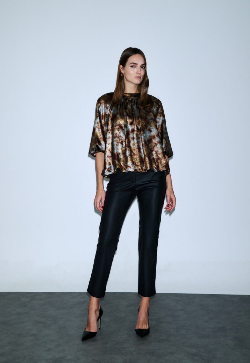 Dejavu Παντελόνι Δερματίνη