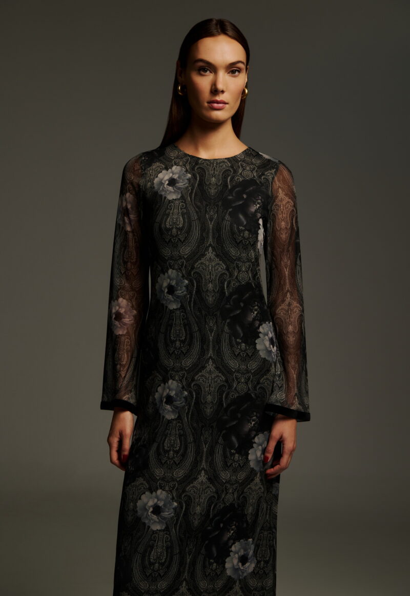 Dejavu Maxi Εμπριμέ Φόρεμα