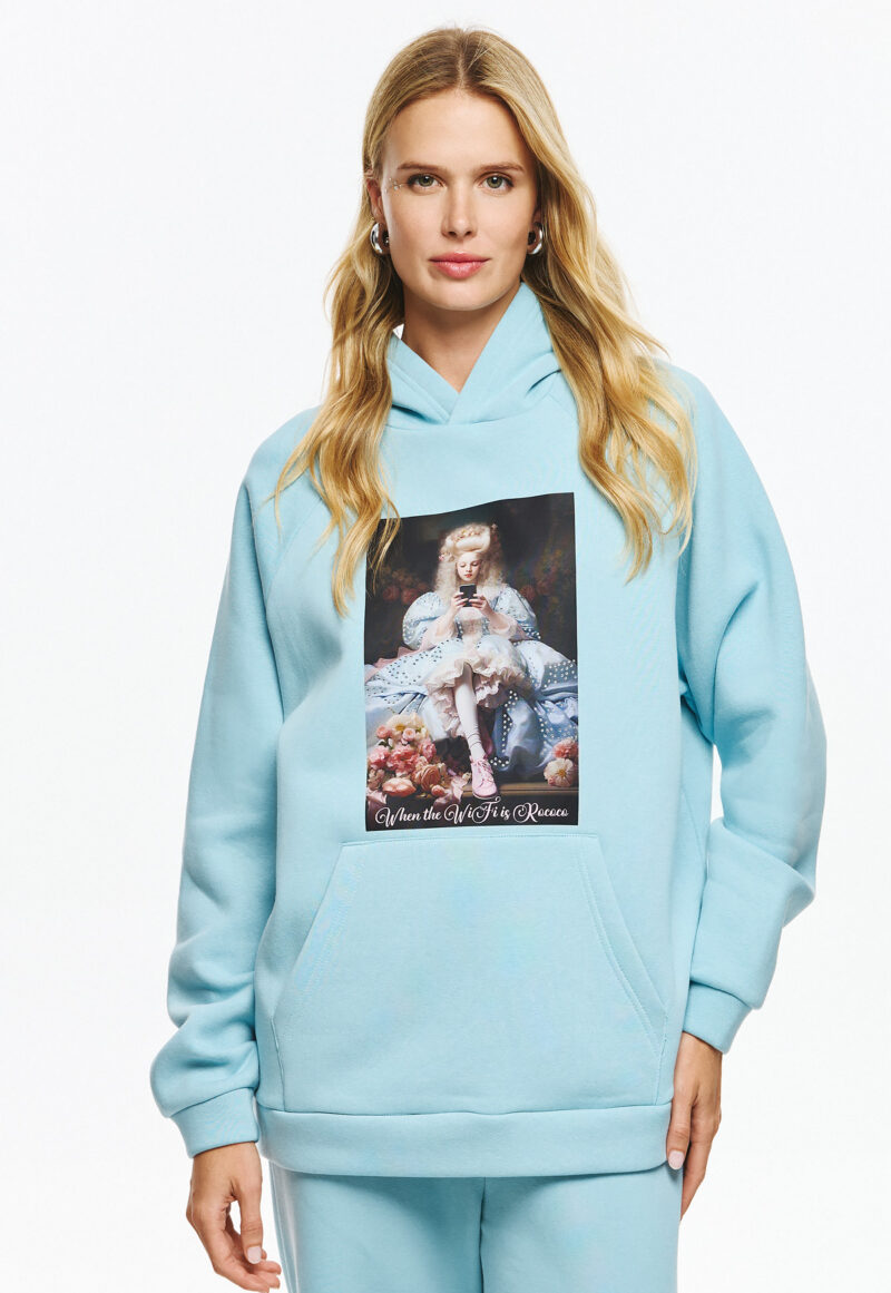 Unitee Φούτερ Μπλούζα με Ρετρό Φιγούρα