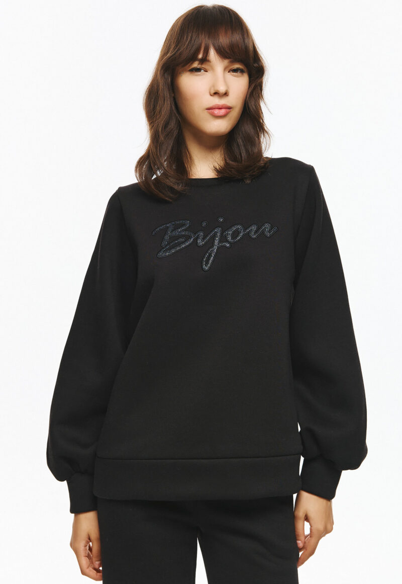 Unitee Φούτερ Μπλούζα με Τύπωμα Bijou