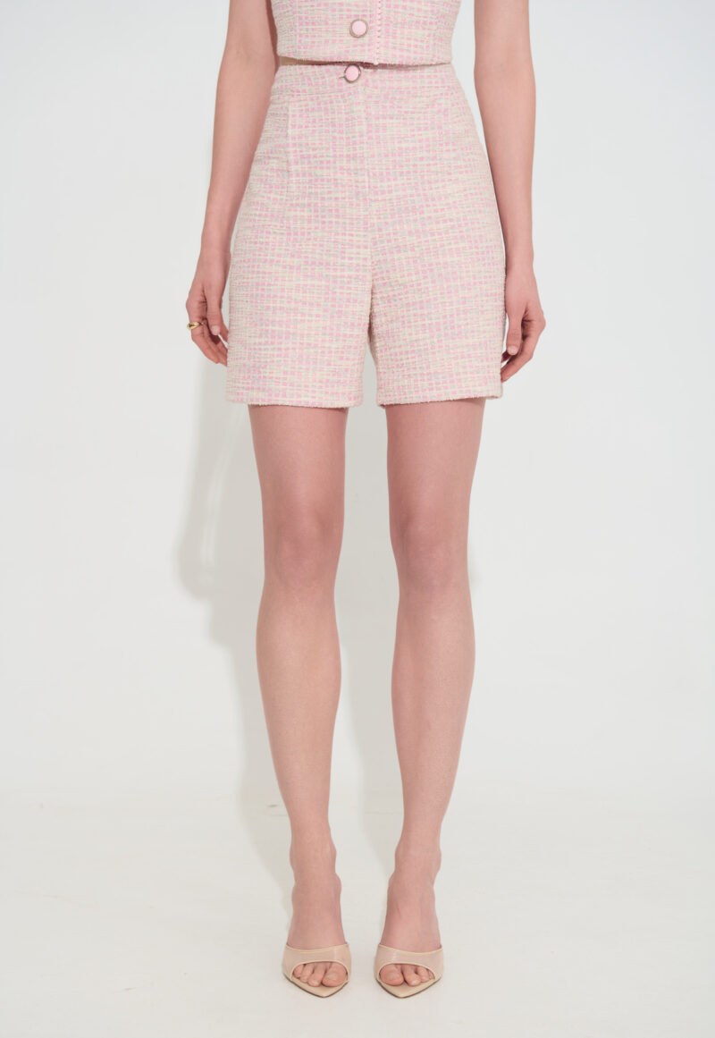 Ψηλόμεσο Boucle Tweed Σορτς