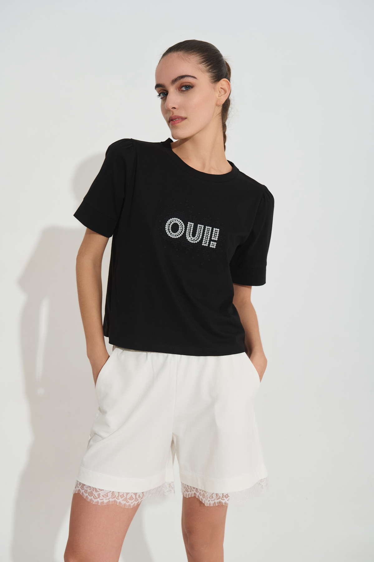 Σορτς με δαντέλα