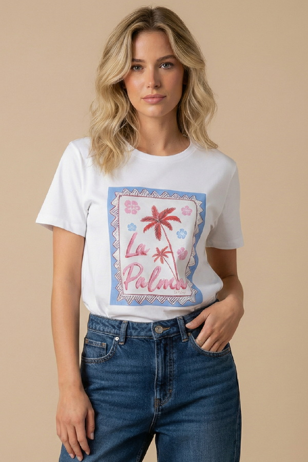 Unitee T-shirt με καλοκαιρινό print “La Palma”